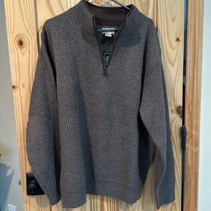 New LLBean Mens Waterfowl Sweater size XL